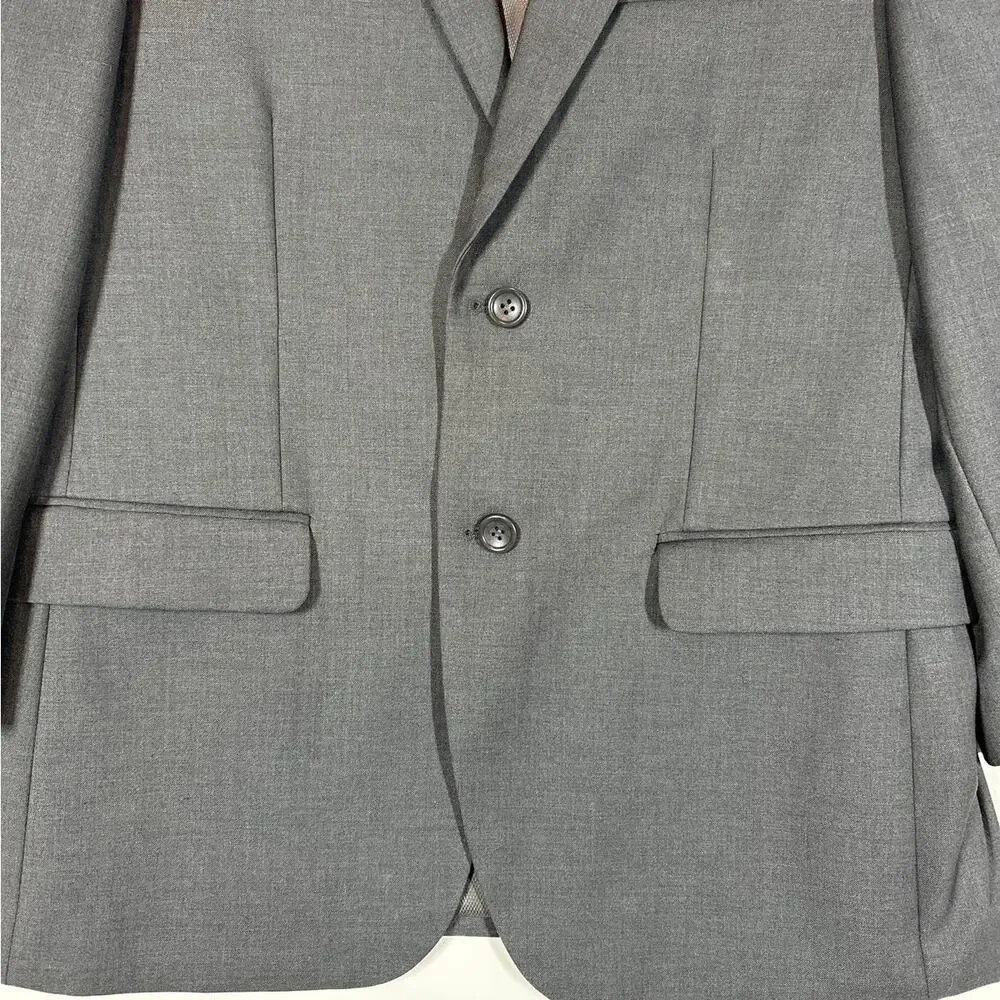 Caravelli Men's Suit Jacket Sport Coat Italy S60512N Oxford 2B 38S 32W Gray